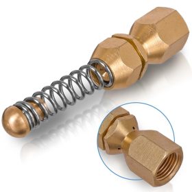   Rugós csatornatisztító fúvóka (Kret típus, 3+1 lyuk, 1/8" menet, 040)