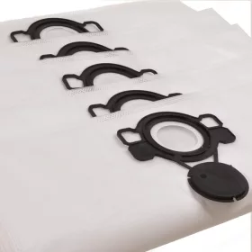   5x Mikroszálas Szintetikus Porszívó Porzsák és Mosható Szűrő - Flex, Nilfisk, Stihl Kompatibilis, 51x74.5 cm, HEPA Szűrés