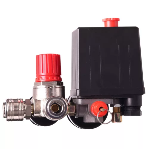 Kompresszor nyomáskapcsoló nyomásszabályzóval és 2 db nyomásmérővel 1/4" Technic PL-230-2