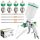 Festőpisztoly készlet 4 db HVLP fúvókával 1.4, 1.7, 2.0, 2.5 mm+ tartály 600ml TC Technic H-601K