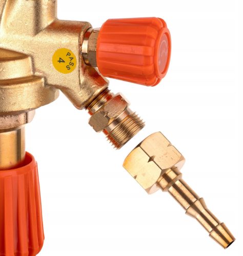 TC Technic 2078 propán-bután, PB-palack reduktor (nyomáscsökkentő) nyomásmérővel