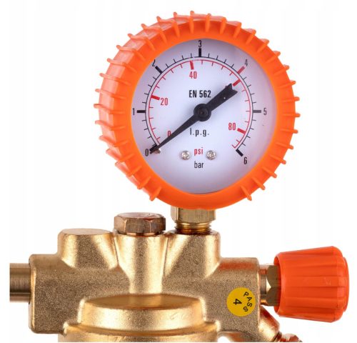 TC Technic 2078 propán-bután, PB-palack reduktor (nyomáscsökkentő) nyomásmérővel