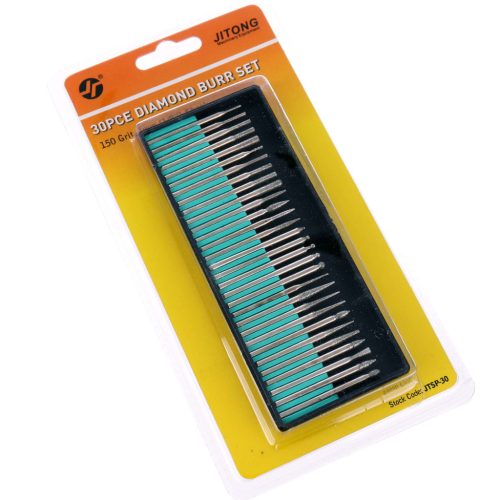 30  db-os gyémánt marófej készlet 3mm-es szárral csiszológépekhez  TC Technic JC1906