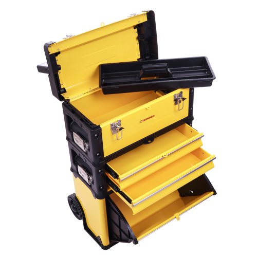 Szerszámosláda, műhelykocsi amely 3 különálló szegmensre osztható TC Technic