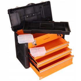 Szerszámosláda 3 fém fiókokkal TC Technic