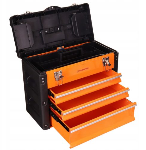 Szerszámosláda 3 fém fiókokkal TC Technic