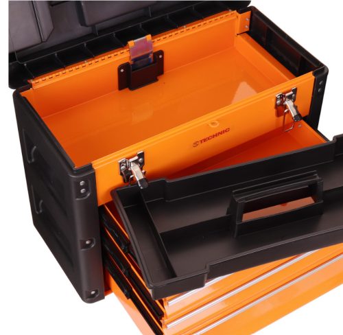 Szerszámosláda 3 fém fiókokkal TC Technic