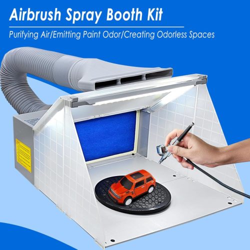 Hordozható festőkabin elszívással és LED világítással airbrush festéshez TC Technic BD-512A