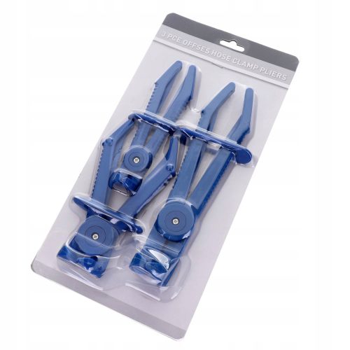 Hajlított fogó készlet gumi víz- és olajtömlők elszorításához reteszelővel (3 darabos) TC Technic SK1815B