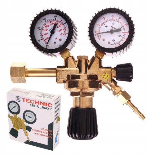 CO2 és Argon nyomáscsökkentő - reduktor, (AWI, MIG, MAG, Migomat és akváriumokhoz) TC Technic ZR-39C 