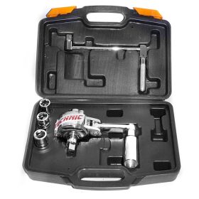   Áttételes kerékkulcs személyautókhoz 3 adapterrel műanyag kofferben 1/16 1/2" Big Red TRX31005