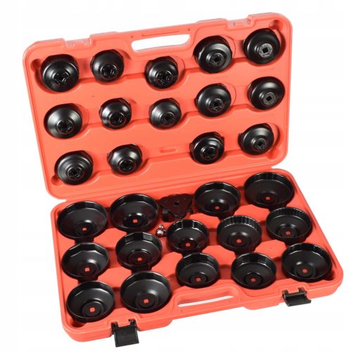 Dugókulcs készlet olajszűrők le- és felszereléséhez (30 darabos) TC Technic JC2019164