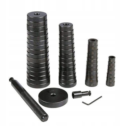 Présadapterek, csapágyhúzó hüvelyek műanyag kofferben 18-74 mm 52 db  TC Technic JC2019040