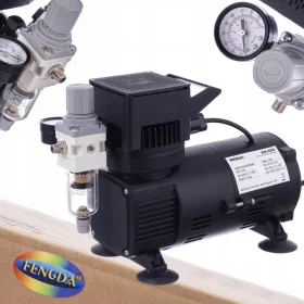   FENGDA AG-420 kompresszor légkeféhez 2x Ventilátor 4,5bar reduktor + szűrő