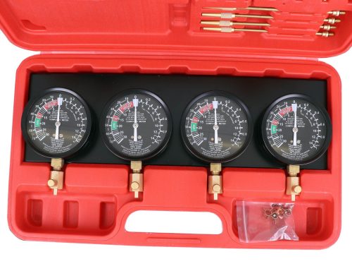 Vákuummérők készlete karburátor szinkronizálásához műanyag kofferben TC Technic JC9210
