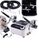 Tökéletes airbrush készlet (kompresszor, két festékszóró, tömlőkkel - automatikus leállítás + szabályozás) TC Technic HS-A9K WHITE