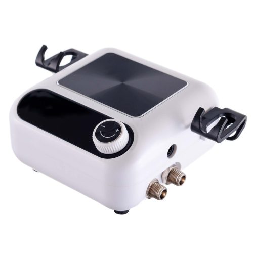 Tökéletes airbrush készlet (kompresszor, két festékszóró, tömlőkkel - automatikus leállítás + szabályozás) TC Technic HS-A9K WHITE