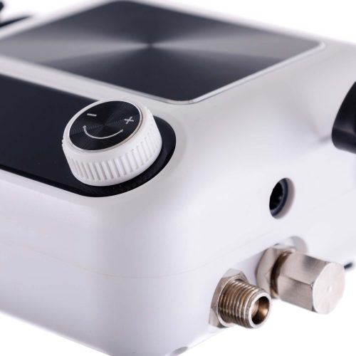 Tökéletes airbrush készlet (kompresszor, két festékszóró, tömlőkkel - automatikus leállítás + szabályozás) TC Technic HS-A9K WHITE