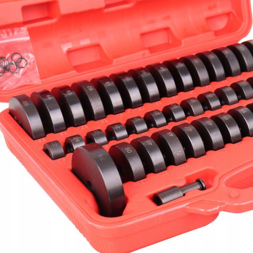 Csapágyhüvely kihúzó préskészlet adapterekkel műanyag kofferben 18-74mm (52 darabos) TC Technic LT-K73