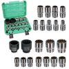 Dugókulcs fejek készlete műanyag kofferben 1/2"-os meghajtókhoz CrV 8-36 mm TC Technic