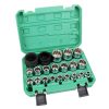 Dugókulcs fejek készlete műanyag kofferben 1/2"-os meghajtókhoz CrV 8-36 mm TC Technic
