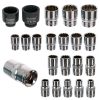 Dugókulcs fejek készlete műanyag kofferben 1/2"-os meghajtókhoz CrV 8-36 mm TC Technic