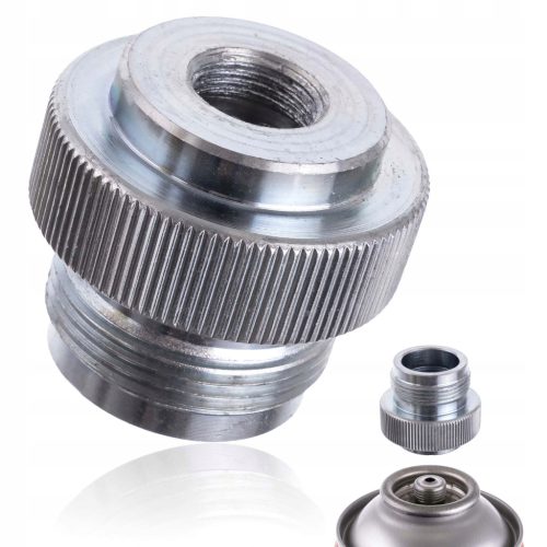 Adapter MAPP gázégőkhöz 1" - 7/16"-os menettel rendelkező propán bután palackok csatlakoztatásához TC Technic 1-716