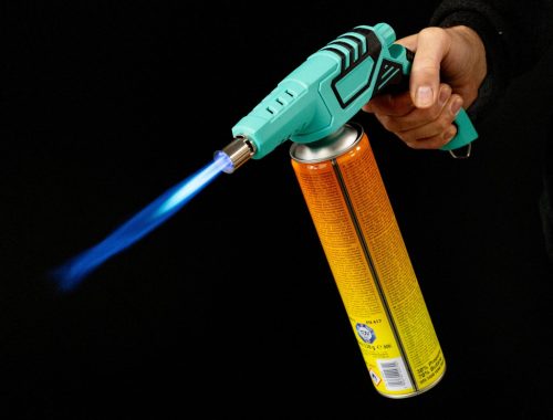 Gázégő, égőfej 7/16"-os menetes propán bután gázpatronokhoz piezo gyújtással  TC Technic PV888SP-360