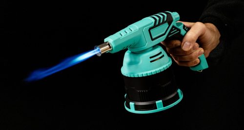 Gázégő piezo gyújtással forrasztáshoz és melegítéshez 400 ml / 190g-os átszakadó fedeles gázpatronokhoz TC Technic PD888SP-360 (patron nélkül)