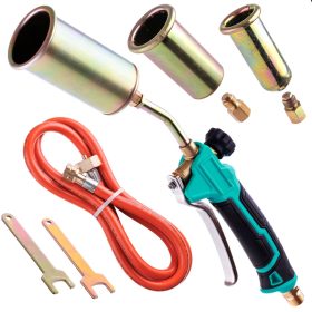   Tetőfáklya, tetőfedő gázégő 3 fúvókával (25, 35, 50 mm) és tömlővel 1850 °C 56kW TC Technic PQ888-4050T