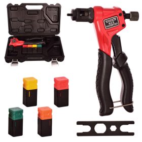   Professzionális kézi szegecselő vakszegecsanyákhoz kofferben 200 mm, M3 M4 M5 M6  TC Technic  BT-613-BMC