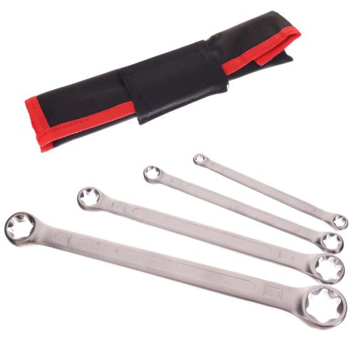 4 részes Torx gyűrűs villáskulcs készlet E6 - E24 külső TC Technic E1325