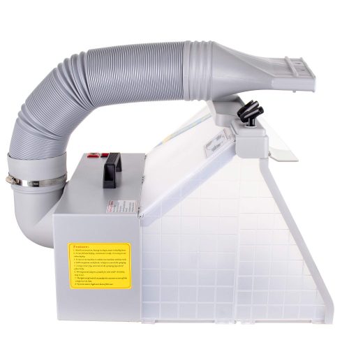 Hordozható modellező festőkabin 4 db airbrush festőpisztoly tartóval, világítással és elszívással 