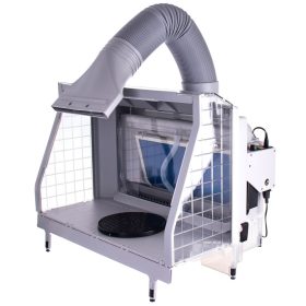   Professzionális nagyméretű modellező festőkabin vízfüggönnyel LED világítással és állítható elszívással HS-E600