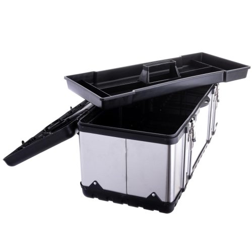 Prémium rozsdamentes acél szerszámosláda közepes méretben - 546cm  (Inox + ABS) TC Technic