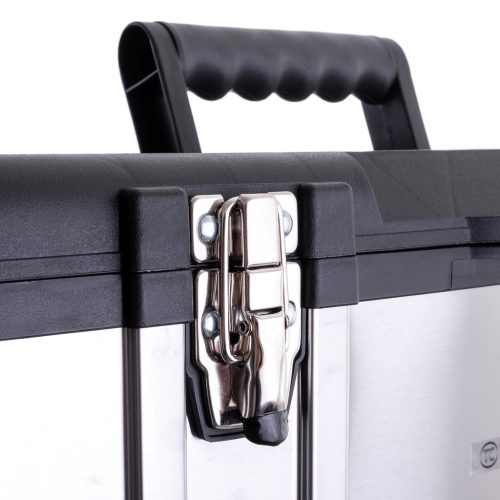 Prémium rozsdamentes acél szerszámosláda kicsi méretben - 39 cm  (Inox + ABS) TC Technic JF-302