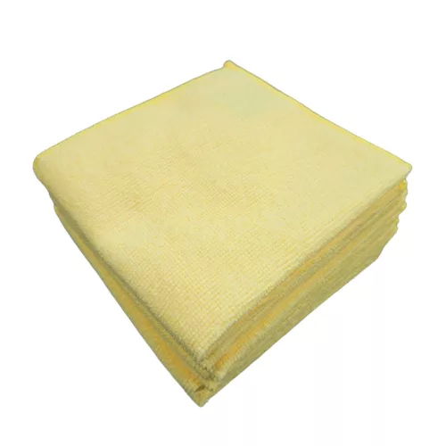 Kiváló minőségű mikroszálas törlőkendő csomag 30x30 cm, (10 darab) sárga, 250gsm - QLEANUP YELLOW