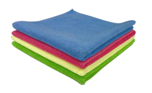 Kiváló minőségű mikroszálas törlőkendő csomag 30x30 cm, (10 darab) sárga, 250gsm - QLEANUP YELLOW