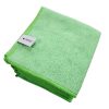 Kiváló minőségű mikroszálas törlőkendő csomag 30x30 cm, (10 darab) zöld, 250gsm - QLEANUP GREEN