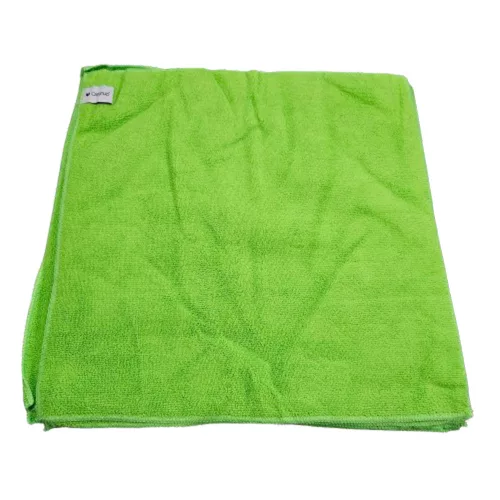 Professzionális mikroszálas törlőkendő csomag 40x40 cm, (10 darab) zöld, 280gsm  -  QLEANUP OPTI GREEN