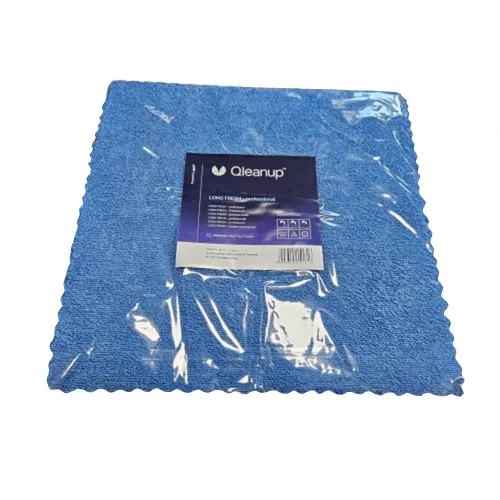 Professzionális mikroszálas törlőkendő csomag (5 db) kék, 275gsm, 38x38 - QLEANUP Long Fresh