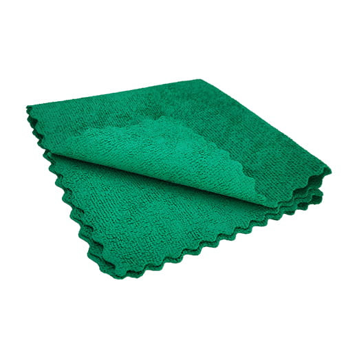 Professzionális mikroszálas törlőkendő csomag (5 db) zöld, 275gsm, 38x38 - QLEANUP Long Fresh