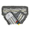 Három komponensű zsebes/füles mikroszálas felmosó mop (43x14 cm) - QLEANUP TFMPS