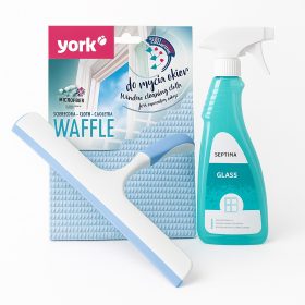   Ablaktisztító Pro Csomag – Antibakteriális Vízlehúzó + Mikroszálas Ablaktörlő + Üvegtisztító