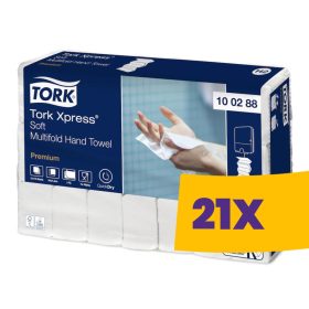   Tork Xpress® Soft Multifold hajtogatott kéztörlő - 100288 (Karton - 21 csg)