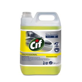   Cif Pro Formula Degreaser Concentrate Erőteljes tisztító-, zsíroldószer nagyobb konyhai felületekhez 5L