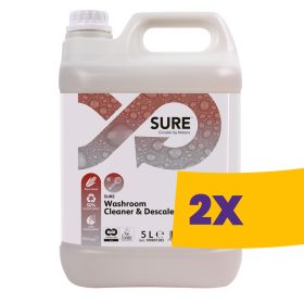   Sure Washroom Cleaner&Descaler Fürdőszobai tisztító- és vízkőoldószer 5L (Karton - 2 db)