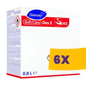   Soft Care Des E H5 Alkohol alapú, folyékony kézfertőtlenítő szer 800ml (Karton - 6 db)