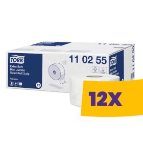  Tork Premium Mini Jumbo, extra puha tekercses toalettpapír 19cm átm. - 110255 (Karton - 12 tek)