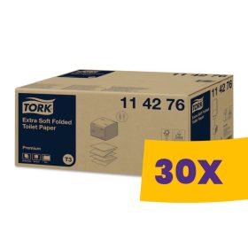   Tork Extra Soft Folded (hajtogatott) toalettpapír - 114276 (Karton - 30 csg)